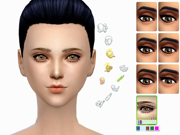 The Sims Resource: LL eyelash 01by S Club