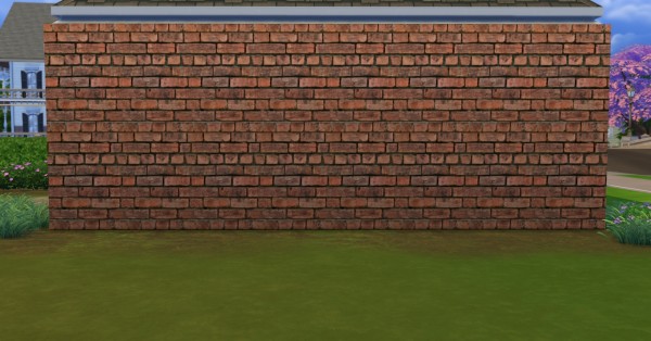  Mod The Sims: Old Red Bricks Wall Covering in 2 colors by Bakie
