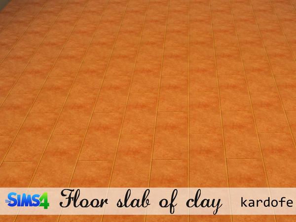  The Sims Resource: Floor slab of clay by Kardofe