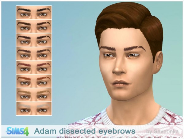  Sims by Severinka: Adam realistic eyebrows