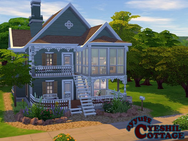  The Sims Resource: Yeshil Cottage Furnished by Ayyuff