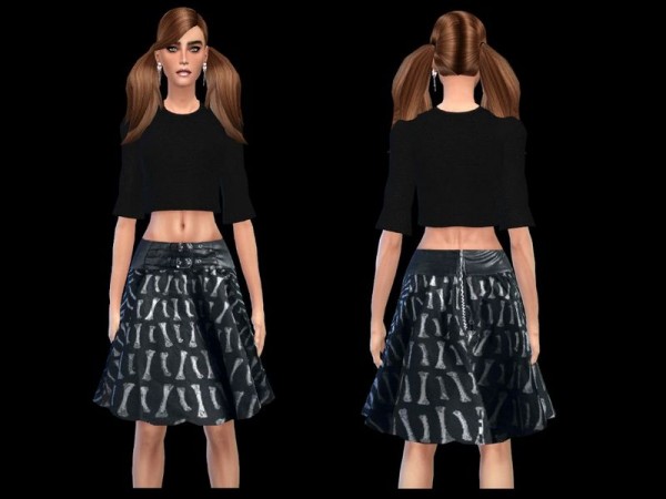  The Sims Resource: Skirt rocker collection by simsoertchen