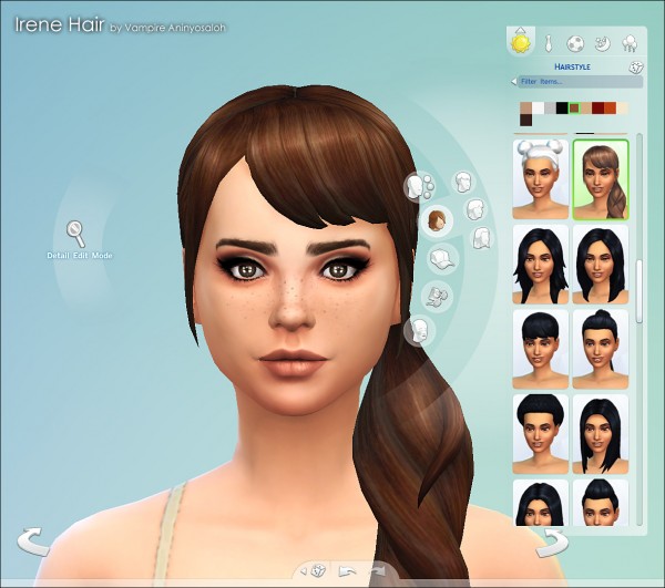  Mod The Sims: Irene Hair  NEW MESH  by Vampire aninyosaloh