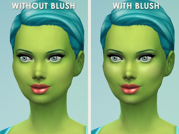  The Sims Resource: Blush & Highlights by SimplyMorgan77