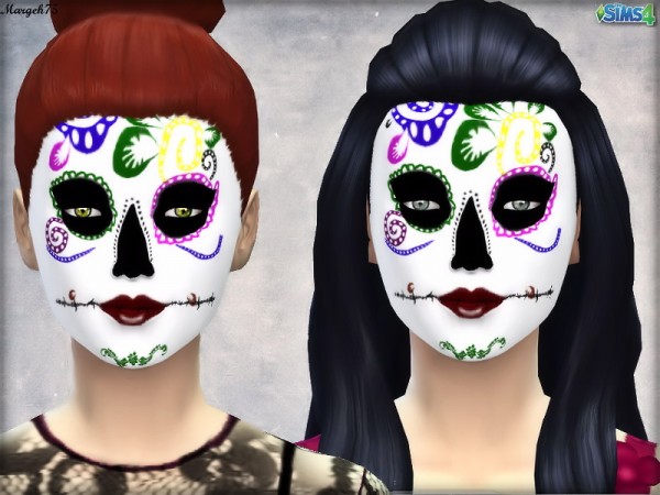  Sims 3 Addictions: Dia De Los Muertos Inspired Makeup by Margies Sims