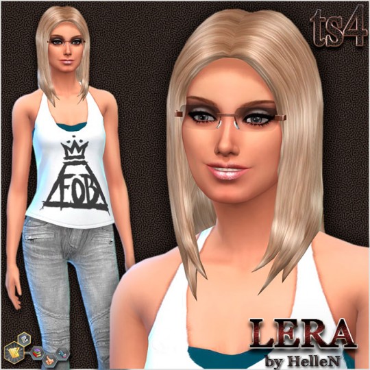 Sims Creativ: Lera female sims model by HelleN