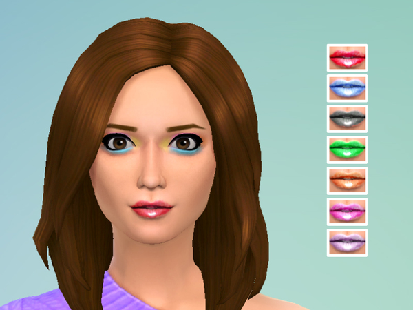  The Sims Resource: Super Glossy Melting Lipstick by Drea1219