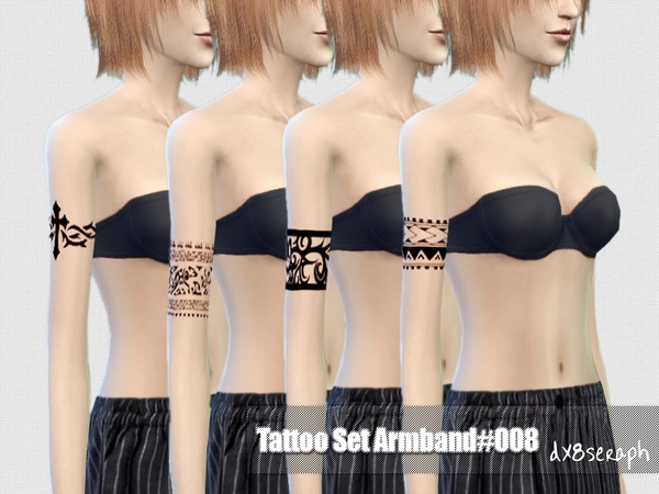  The Sims Resource: Tattoo Set Armband #008 by dx8seraph