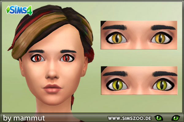  Blackys Sims 4 Zoo: Cat eyes 1 by Mam