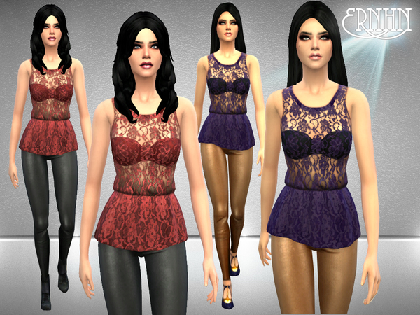  The Sims Resource: Haute to Lace and Leather Set by ernhn
