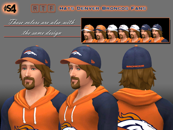  The Sims Resource: Set Denver Broncos Fans by oldmember