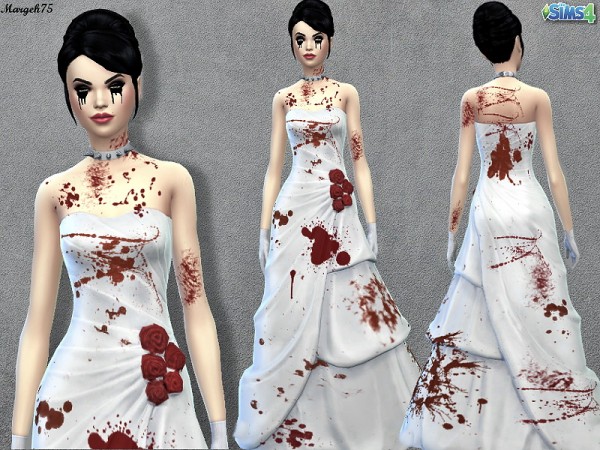  Sims 3 Addictions: Bloody Bridal Dress by Margies Sims