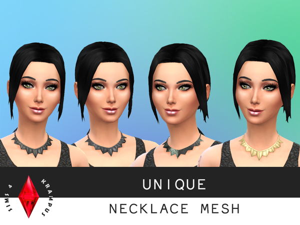  The Sims Resource: Unique Necklace Mesh by SIms4Krampus