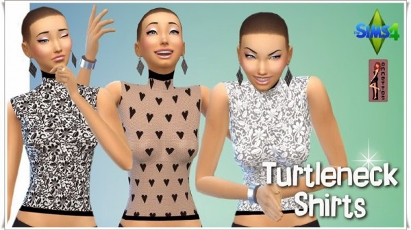  Annett`s Sims 4 Welt: Turtleneck Shirts