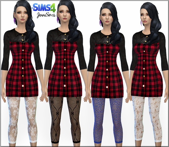 Jenni Sims: Leggins Lace • Sims 4 Downloads