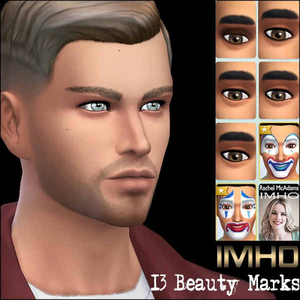  IMHO Sims 4: Celebrities beauty marks