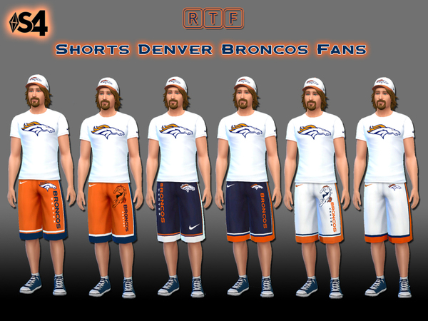  The Sims Resource: Set Denver Broncos Fans by oldmember