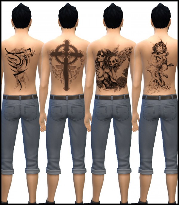  Simista: Male Back Tattoos