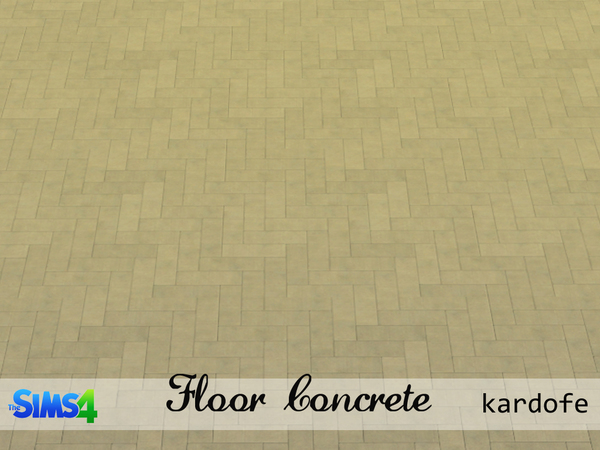  The Sims Resource: Concrete floors by kardofe