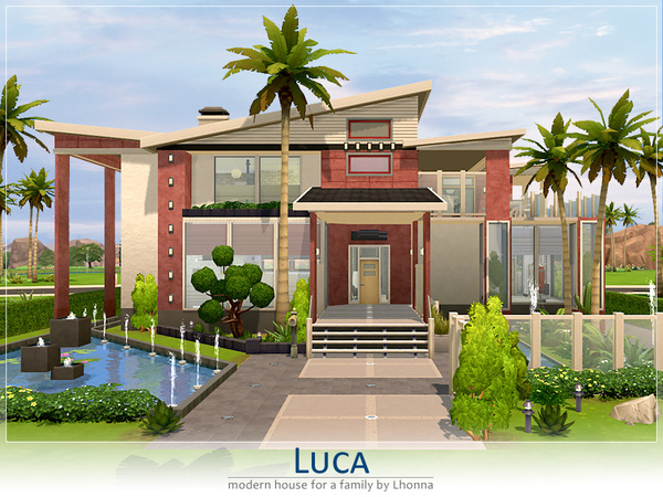  The Sims Resource: Luca residential house by Lhonna
