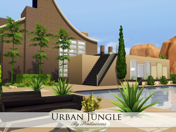  The Sims Resource: Urban Jungle house by Praline Sims