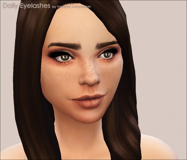  Mod The Sims: Daily Eyelashes  3 styles / 2 colors by Vampire aninyosaloh