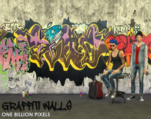  One Billion Pixels: Seamless Graffiti & Grunge Walls