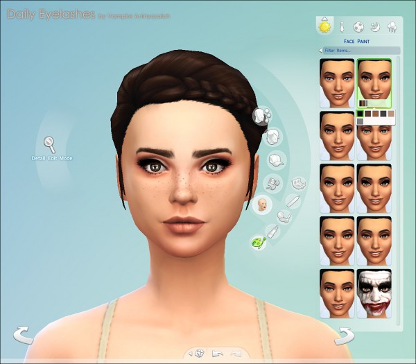 Mod The Sims: Daily Eyelashes  3 styles / 2 colors by Vampire aninyosaloh