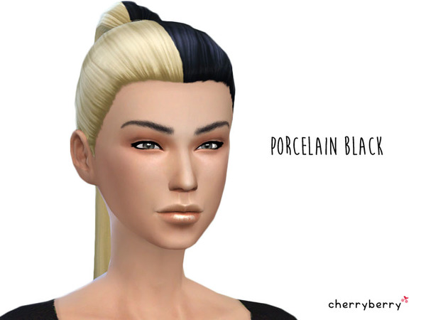  The Sims Resource: Porcelain Black by CherryBerrySim