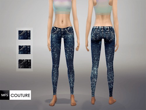  MissFortune Sims: Skinny Fit Jeans V3