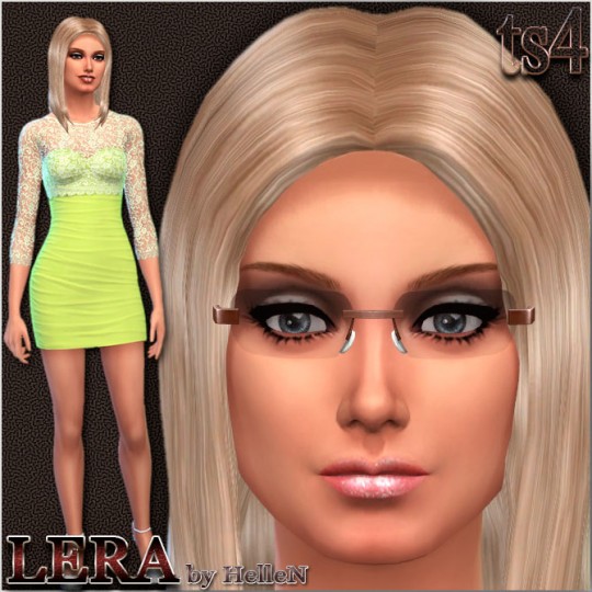  Sims Creativ: Lera female sims model by HelleN