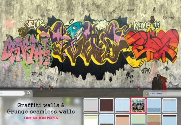  One Billion Pixels: Seamless Graffiti & Grunge Walls