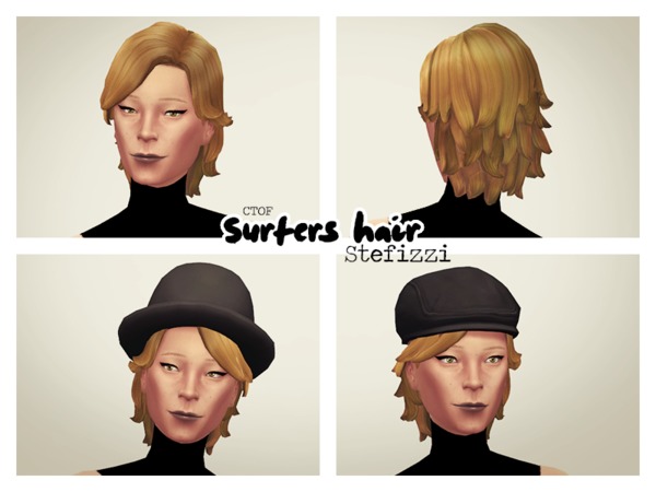  The Sims Resource: Surfer hair by Stefizzi