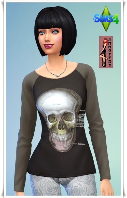  Annett`s Sims 4 Welt: Skull Shirts
