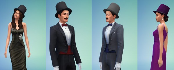  Mod The Sims: Tophats for gentlemen and ladies by count cosmos