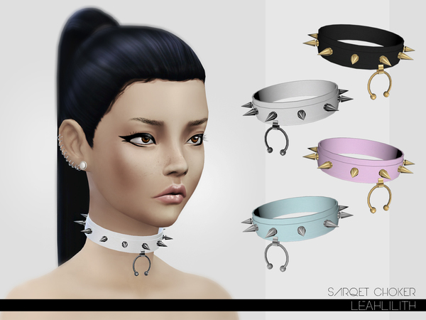  The Sims Resource: Sarqet Choker by LeahLillith