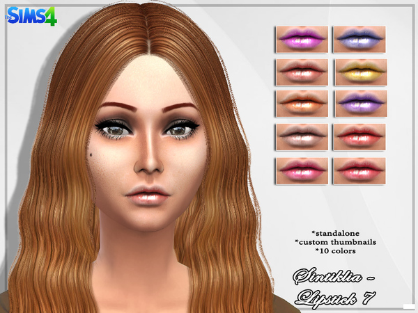  The Sims Resource: Lipstick 7 by Sintiklia