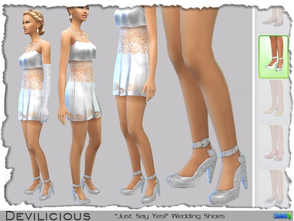  The Sims Resource: Just Say Yes! Wedding Outfit by Devilicious