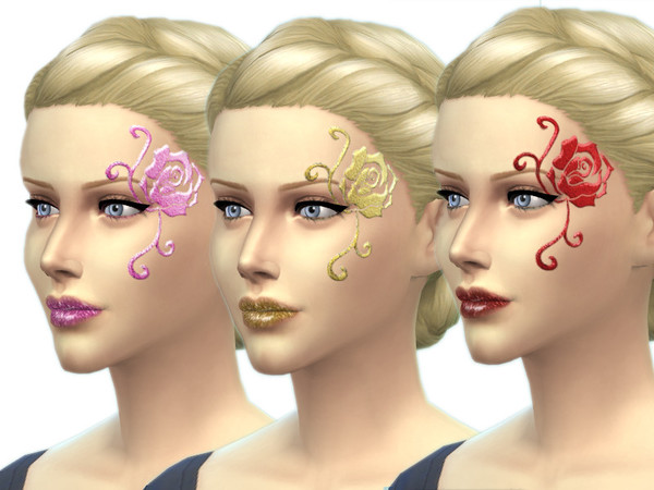 The Sims Resource: Night Dream face paint by Altea127 • Sims 4 Downloads