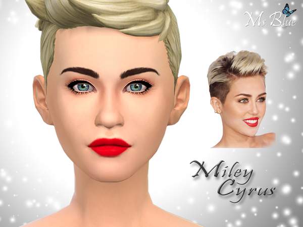  The Sims Resource: Miley Cyrus female sims model by Ms Blue