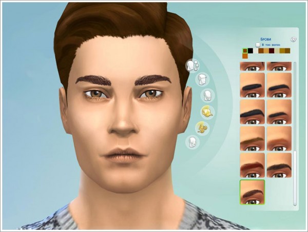 Sims by Severinka: Male eyebrows 03