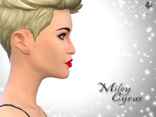  The Sims Resource: Miley Cyrus female sims model by Ms Blue