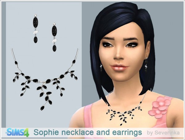  Sims by Severinka: Sophie necklace and earrings