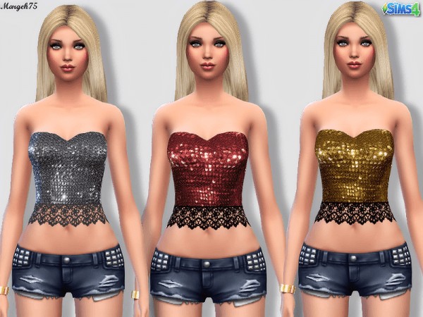  Sims 3 Addictions: Sequin Tube Tops by  Margies Sims