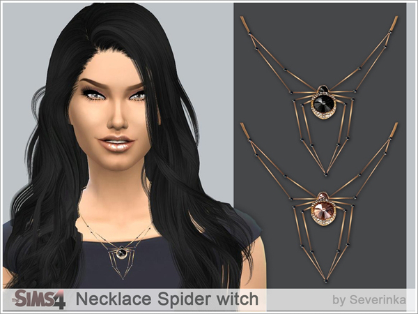  The Sims Resource: Necklace Spider witch by Severinka