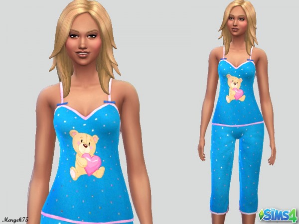  Sims 3 Addictions: Teddy Bear Pyjamas by Margies Sims