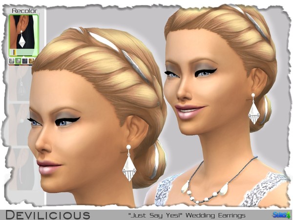  The Sims Resource: Just Say Yes! Wedding Outfit by Devilicious