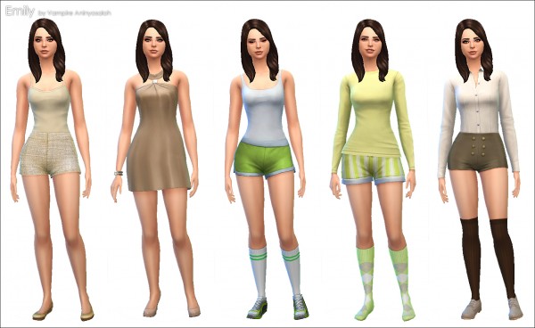  Mod The Sims: Emily my sim model by Vampire aninyosaloh
