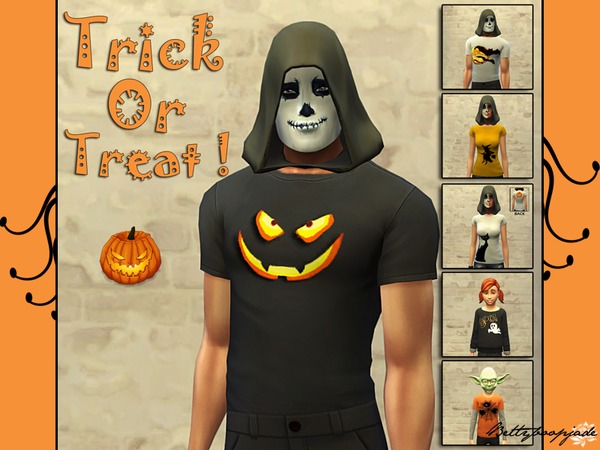  The Sims Resource: Trick or Treat haloween set by Bettyboopjade