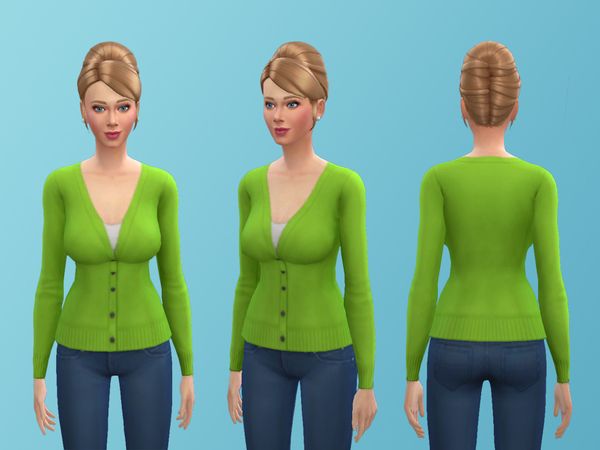  The Sims Resource: Cozy Cardigan by Mayalii